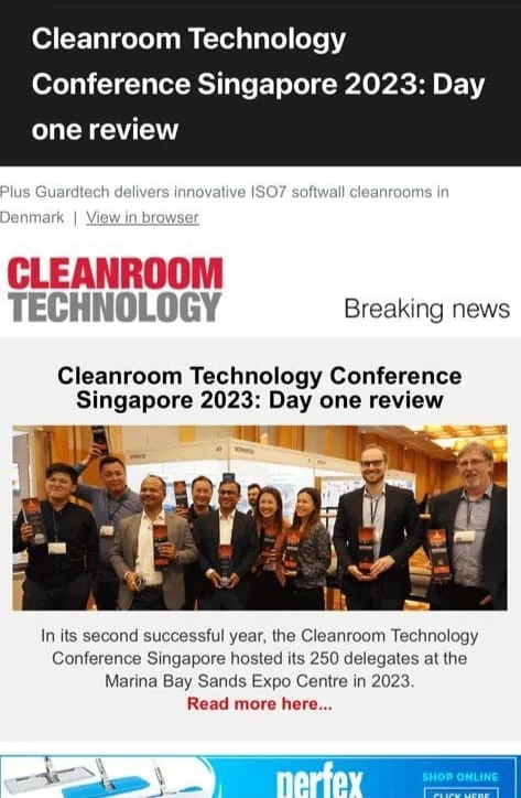 Cleanroom Technology Conference 2023, Singapore